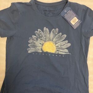 Life is Good Watercolor  Daisy  Crusher T shirt